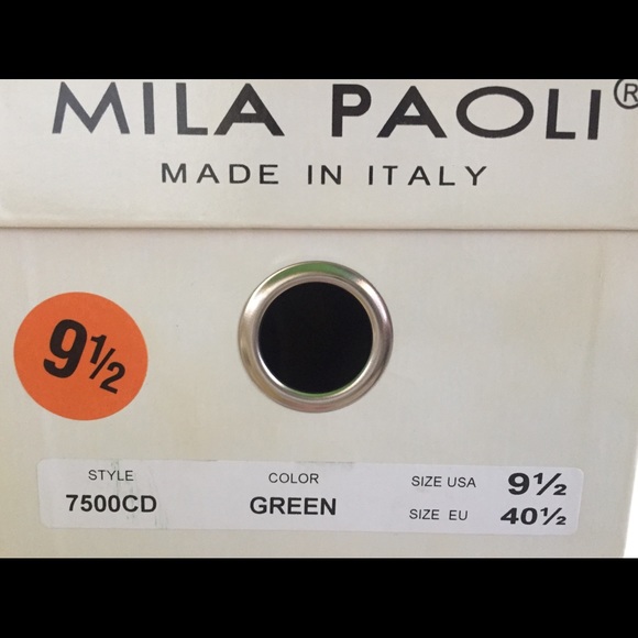 Mika Paoli Italian sandals, green, 9.5, $35 - Picture 3 of 3